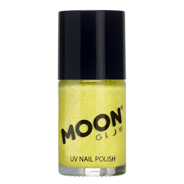 Moon Glow Neon UV Glitter Nagellack Gelb 14ml