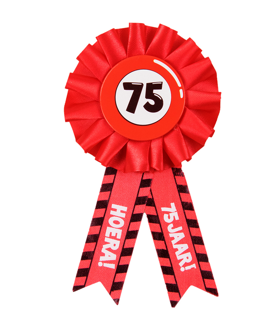 Rosette Hooray 75 Jahre Hooray