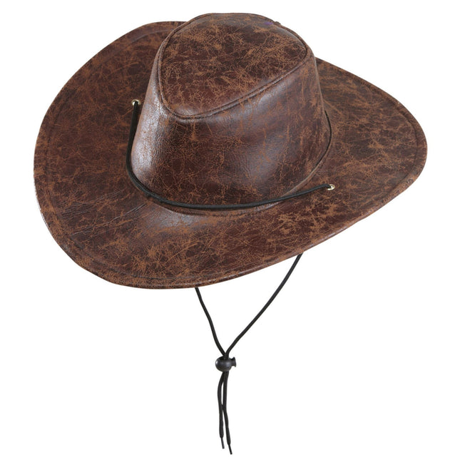 Cowboyhut Leder-Look