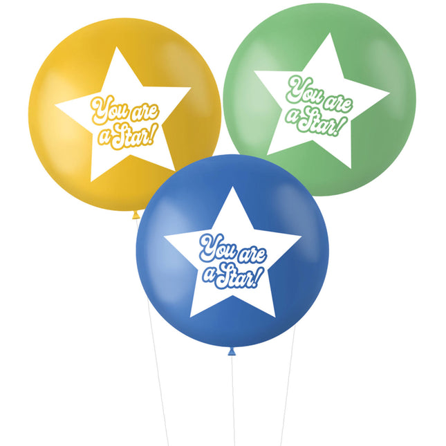 Ballons You Are A Star Rosa 80cm 3Stk.