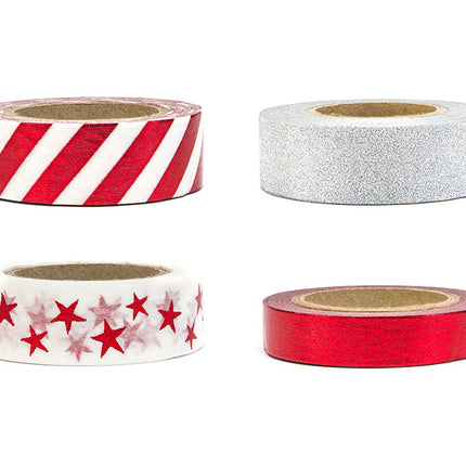 Washi Tape Weihnachten 10m 4Stk