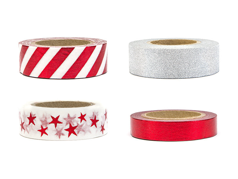 Washi Tape Weihnachten 10m 4Stk