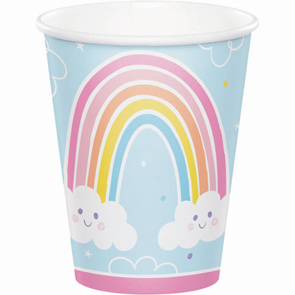 Regenbogen Becher 237ml 8Stk