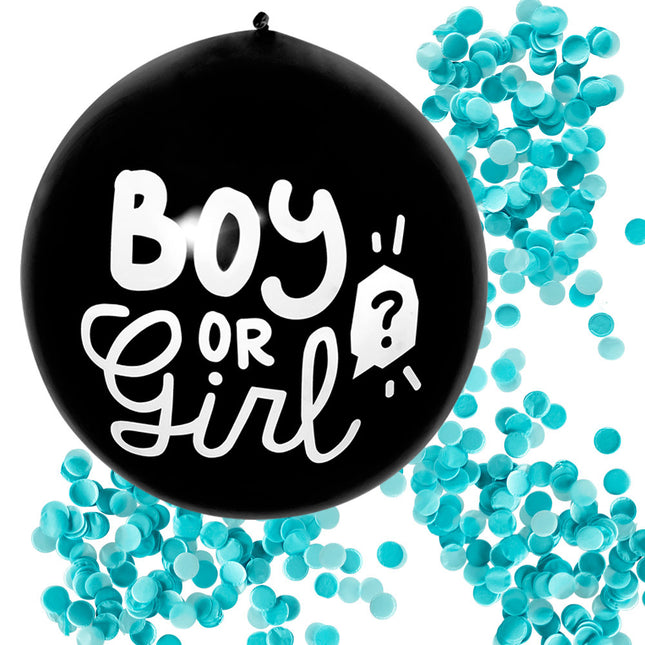 Gender Reveal Konfetti Ballon Junge 60cm