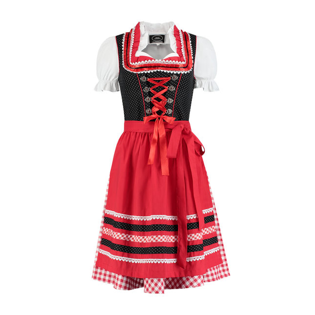 Rot Weiß Dirndl Kleid Oktoberfest Damen Kariert