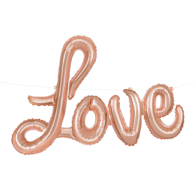 Folienballon Love Rose Gold Empty 2.74m