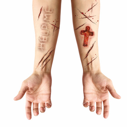 Halloween Fake Tattoos Besessen