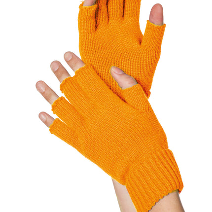 Neon Orange Handschuhe Fingerlos