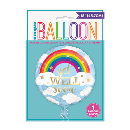 Helium Ballon Get Well Soon 45cm leer