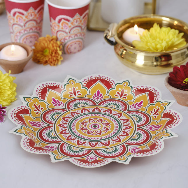 Diwali Teller 27cm 8Stück