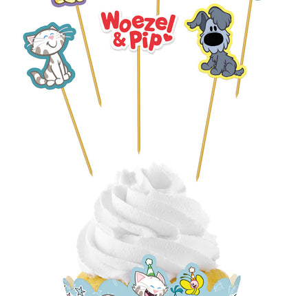 Woezel En Pip Cupcake Toppers 6 Stck.