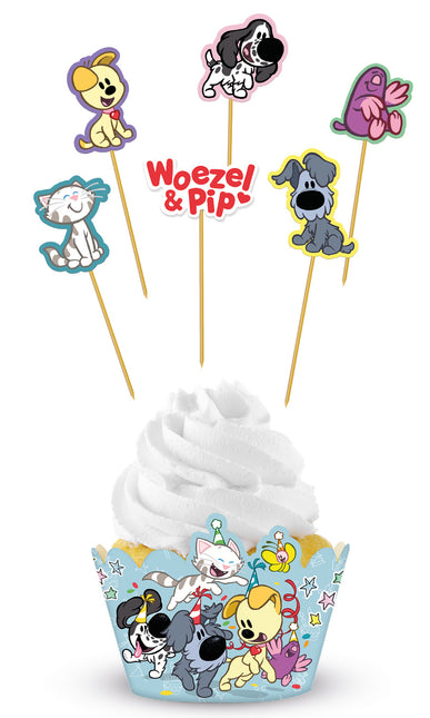 Woezel En Pip Cupcake Toppers 6 Stck.