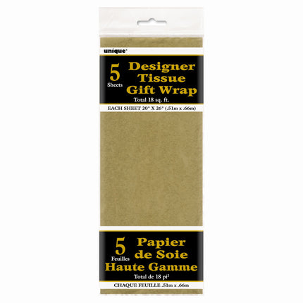 Löschpapier Gold 30,6cm 5Stück