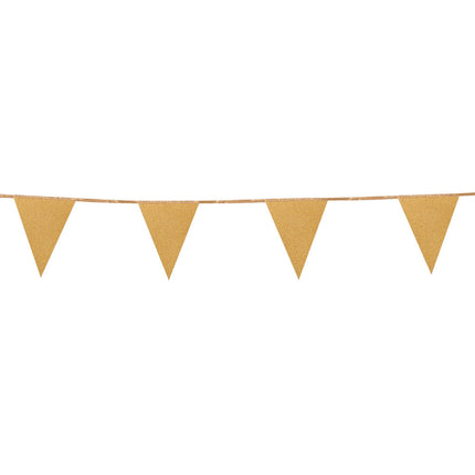 Gold Girlande Glitzerpapier 6m