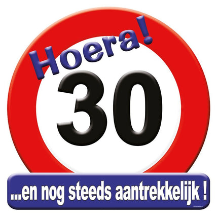 Türschild 30 Jahre Verkehrsschild 50cm