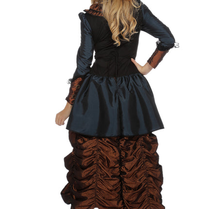 Steampunk Kleid Blau