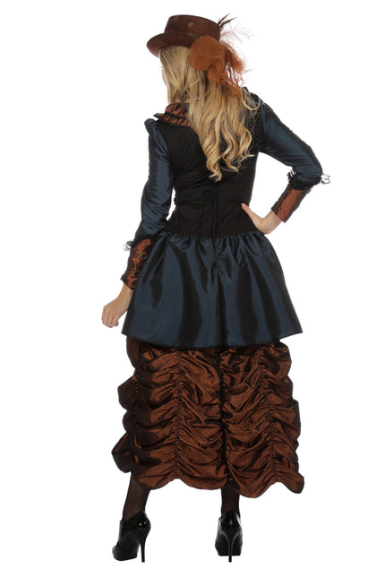 Steampunk Kleid Blau