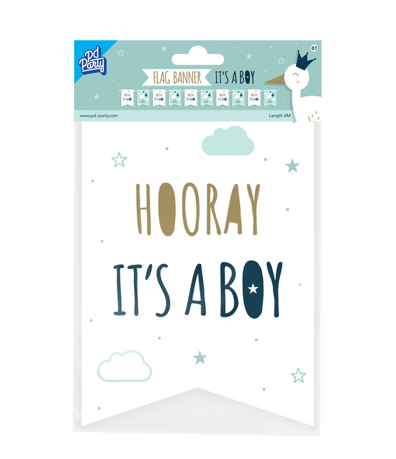 Banner Hooray It's a Boy 6m