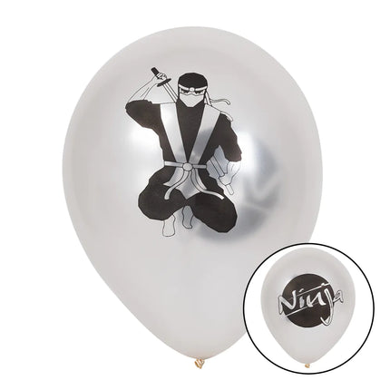 Ninja Luftballons 25cm 6 Stk.