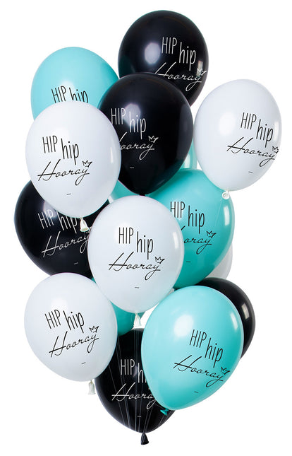 Hip Hip Hooray Ballons 30cm 12 Stk.