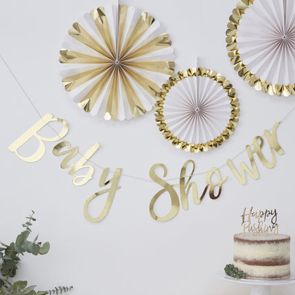 Gold Letter Garland Baby Shower 1.5m