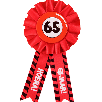 Rosette Hooray 65 Jahre Hooray