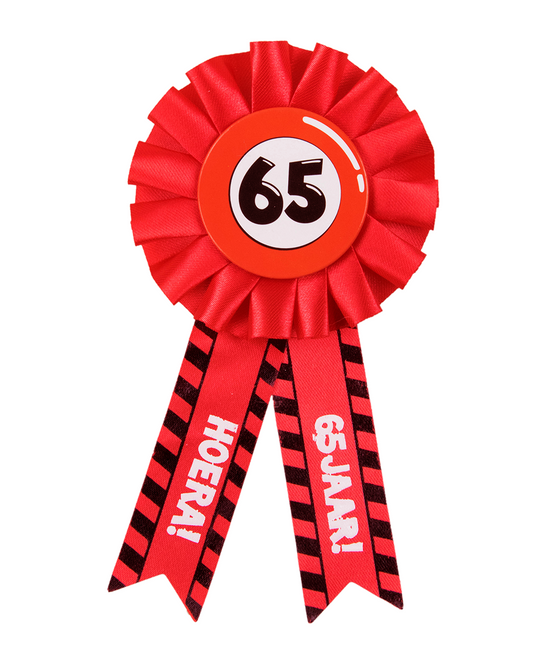 Rosette Hooray 65 Jahre Hooray