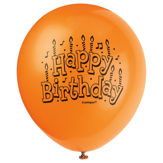 Happy Birthday Ballons Blau 23cm 15Stk