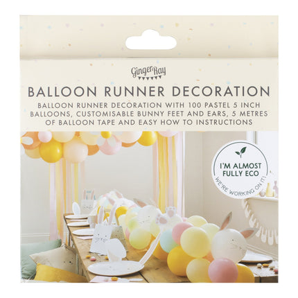 Ostern Tischdekoration Ballongirlande Pastell