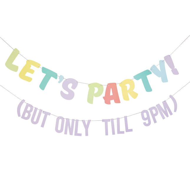 Bunte Girlande Let's Party! 2m