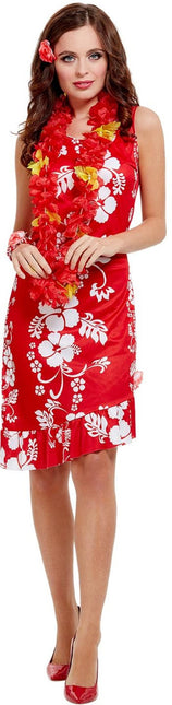 Hawaii Kleid Rot M