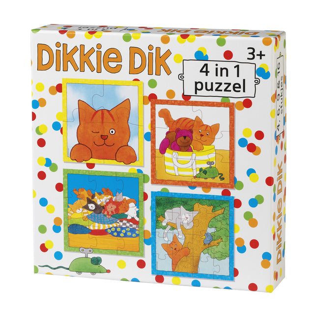 Dikkie Dik 4-in-1 Puzzle