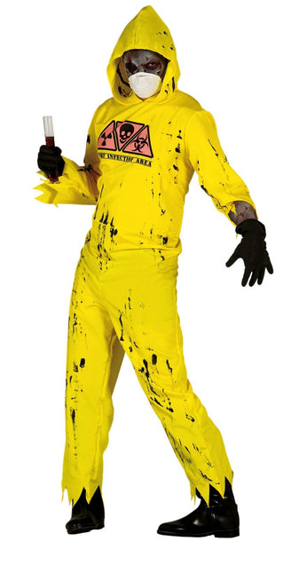 Zombie Halloween Kostüm Herren Radioactive L