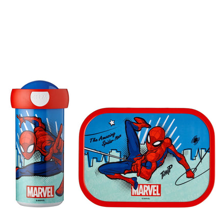 Lunch-Set Campus Schule Becher+Lunchbox Spiderman