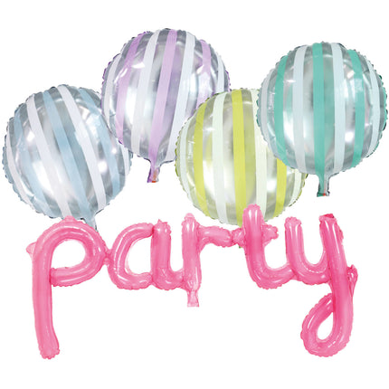 Helium Ballons Set Pool Party 5tlg.