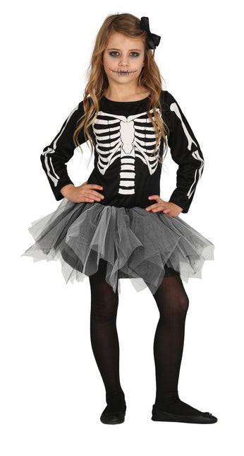 Skelett Halloween Kostüm Mädchen Tutu