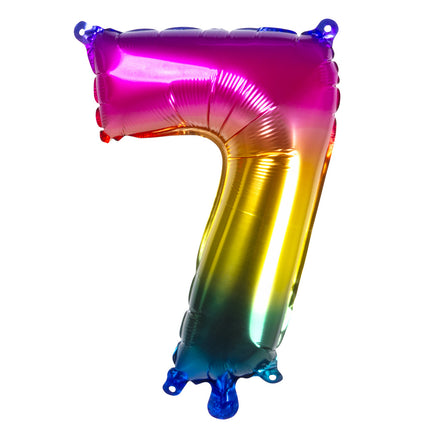 Regenbogen Figur Ballon 7 Jahre 36cm