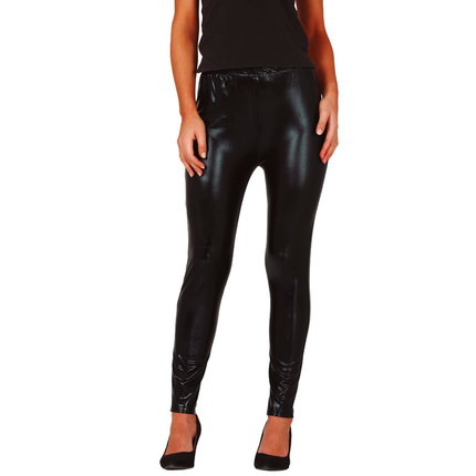 Schwarze Legging Metallic 1m