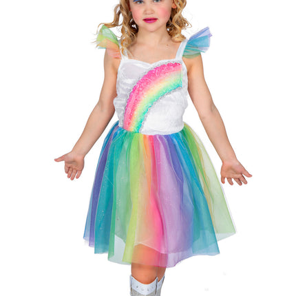 Einhorn Kleid Regenbogen Mädchen