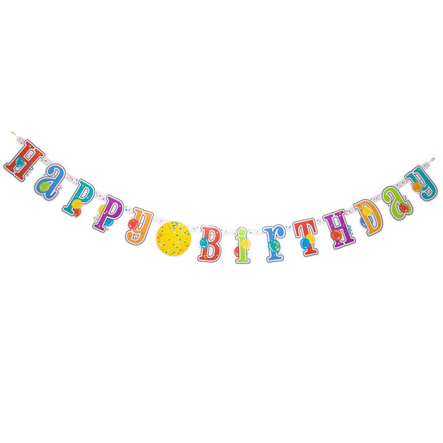 Letter String Happy Birthday Personalisierbar 2,1m