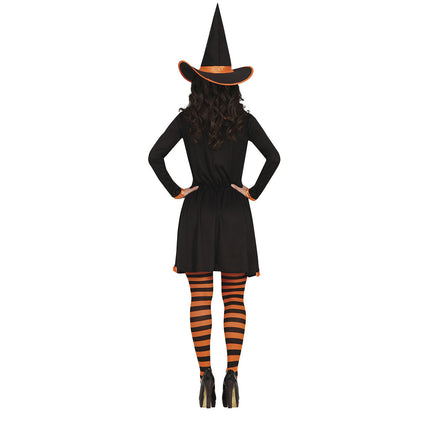 Hexe Halloween Kostüm Damen Orange