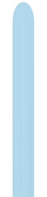 Modellierballons Nozzle Up Pastell Matte Blau 5cm 152cm 50Stk.