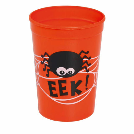 Orange Halloween Tasse Spinne 11cm