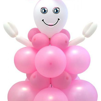 Geburt Ballon Säule Set Mädchen 95cm