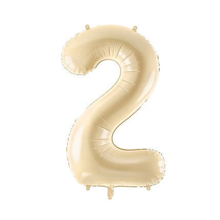 2 Jahre Figur Ballon Beige Leer 72cm