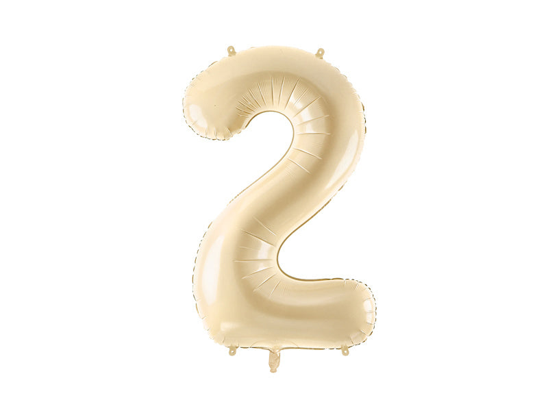 2 Jahre Figur Ballon Beige Leer 72cm