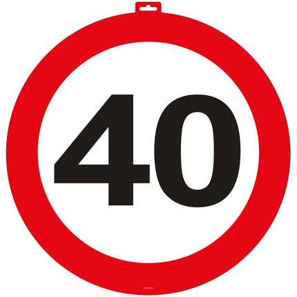 Türschild 40 Jahre 47cm