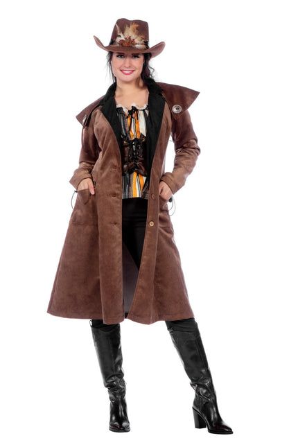 Cowboy Jacke Braun Damen