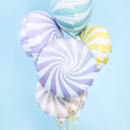 Heliumballon Lilac Swirl 45cm leer