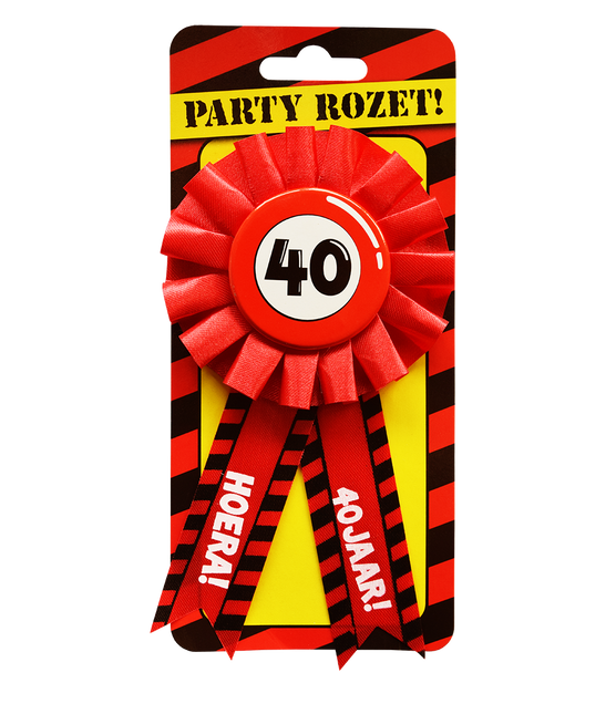 Rosette Hooray 40 Jahre Hooray